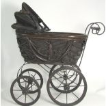 Victorian Style Doll's Pram.