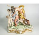 Continental Porcelain Figure Group (minor damage) - the Rape of Prosperina by Neptune.