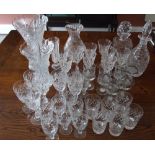 Assorted Stuart and other Crystalware and Glassware incl. Vases, Glasses and Decanters.