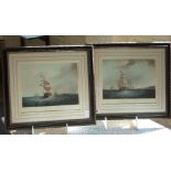Pair of Maritime Engravings after S.WALTERS, Outward Bound and Inward Bound, Liverpool (8.75" x 11.
