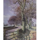 J MCINTOSH PATRICK - Burnhead Auchterhouse Angus. Signed Limited Edition Framed Print (17.5" x 14.