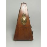 Mahogany Cased Meironome Stamped Metronome de Maelzel, London.