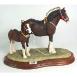 Border Fine Arts Gold Edition - Champion Mare and Foal (BO334).