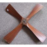 Wooden Aeroplane Test Propellor - Circa 1920's. Stamped DRGT29505-2-4 N760. Span - 36".