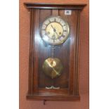 Stained Mahogany German Wall Clock (with alterations).