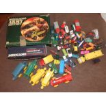 Meccano Army Multi Kit etc plus assorted Match Box and Dinky Toys etc.