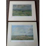 LIONEL EDWARDS - Pair of Framed Prints, One Signed. The Buccleuch and The Heythrop. Both 13" x 19".