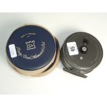 Hardy Viscount 150 Salmon Reel and Case.