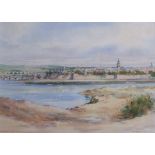 *Watson Wood (1900-1985) - BERWICK UPON TWEED. Watercolour. Signed. Titled. Dated ’47. 24½cm x 33cm