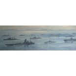 *Frank Watson Wood (1862-1953) - THE ROYAL SQUADRON PASSING THROUGH HOME FLEET – 6th MAY 1939.