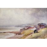 John Blair (1850-1934) - TEMPLE AND LARGO. Watercolour. Signed. Titled. 33cm x 49cm