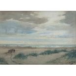 Tom Scott (1854-1927) - SEAWEED HARVEST. Watercolour. Signed. 24½cm x 34½cm. This painting is sold