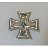 A German World War I iron cross, pin deficient