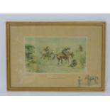 Charles Johnson Payne 'Snaffles'BOAR HUNTING 'GOR YER YOU OLD BADMASH!'Signed in pencil in the