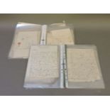 A collection of 18th century and later letters, some pertaining to slavery, to include two