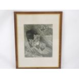 After Carter (Victorian)LITTLE FOXESEtching, within an oval frame75 x 55cm