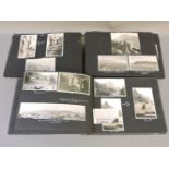 Two photograph albums, 1930-36, Isola, Lake Maggiore, Port Said, light six wheeler trials,