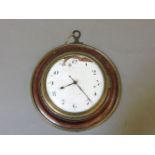 A late 18th century sedan clock, the fusee movement signed J No Calcott, Cotton, numbered 7947