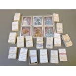 A collection of various complete sets of cigarette cards, to include famous airmen and airwomen,