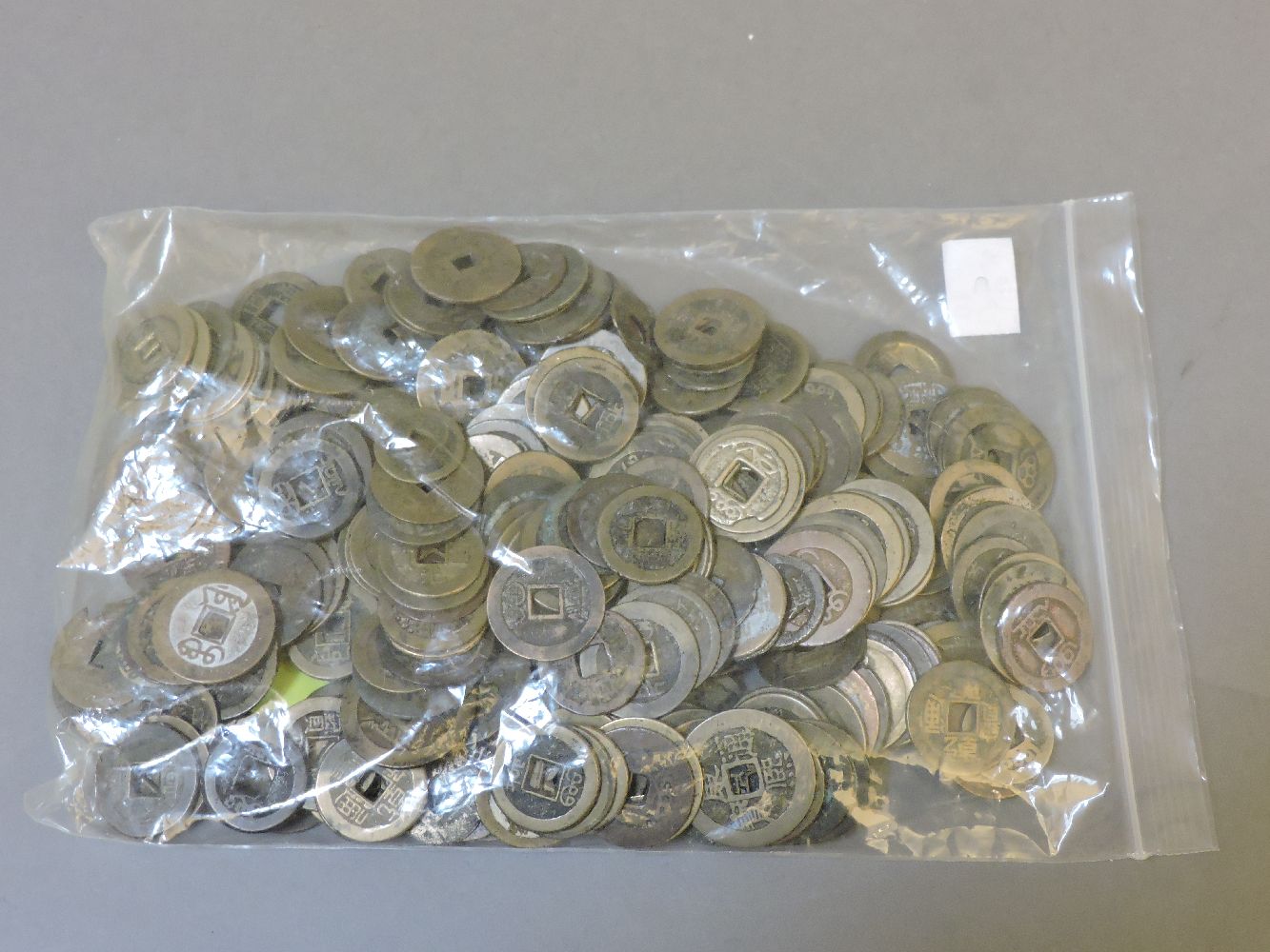 A collection of Chinese coins