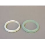 Two jade bangles