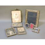 Eight various silver frames