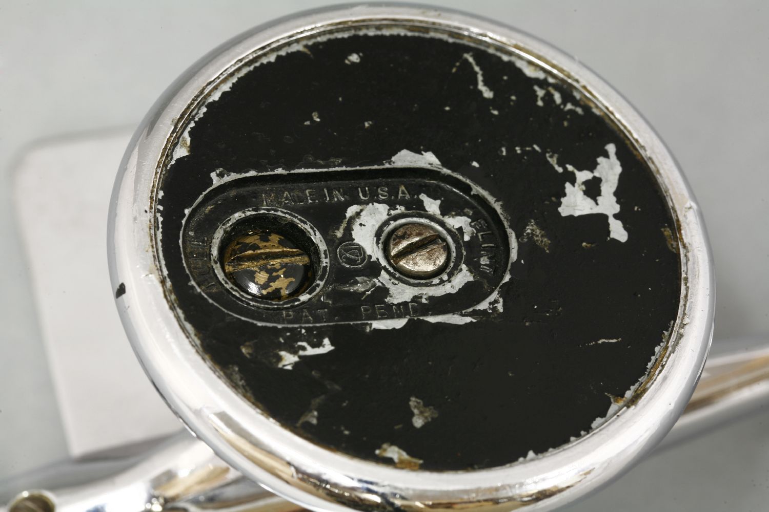 A chrome plane table lighter,with the propeller activating the lighter opening, the cockpit labelled - Image 3 of 3