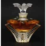 A Lalique flacon collection,edition 2010, perfume bottle and contents,12cm high, boxed with