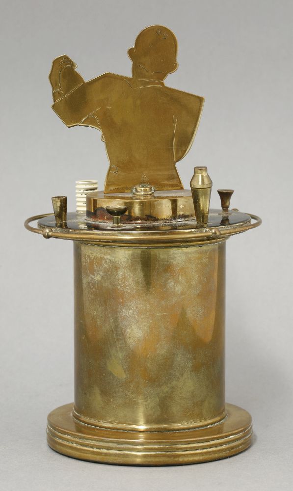 An Art Deco bar waiter cigarette dispenser,19cm high - Image 2 of 2