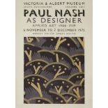 'Paul Nash as Designer Applied Art 1908-1939',a poster for the Victoria and Albert Museum