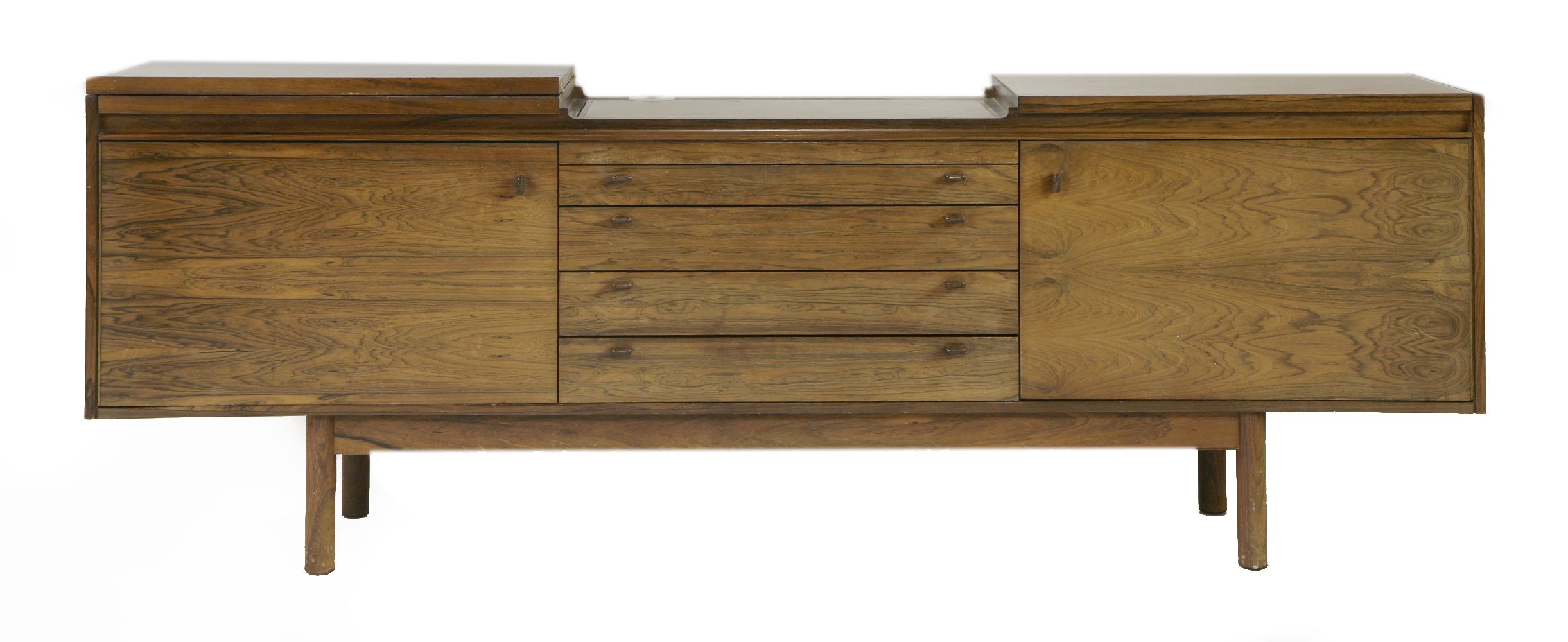 An Archie Shine rosewood 'Granville' sideboard,the four central drawers flanked by cupboards, the - Image 2 of 5
