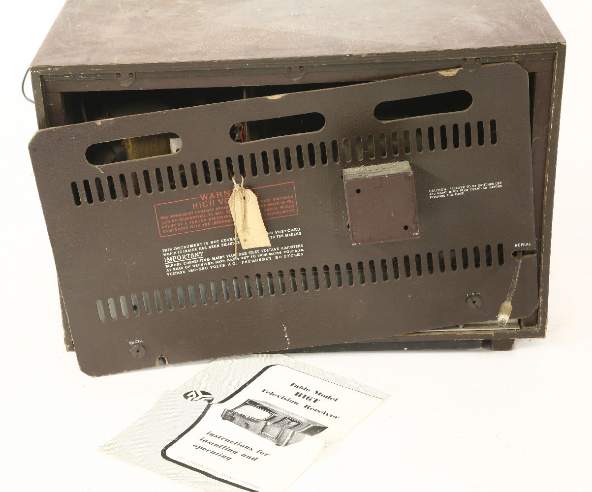 A Pye BT16 walnut-cased television receiver,with instruction manual,54.5cm wide - Image 2 of 2