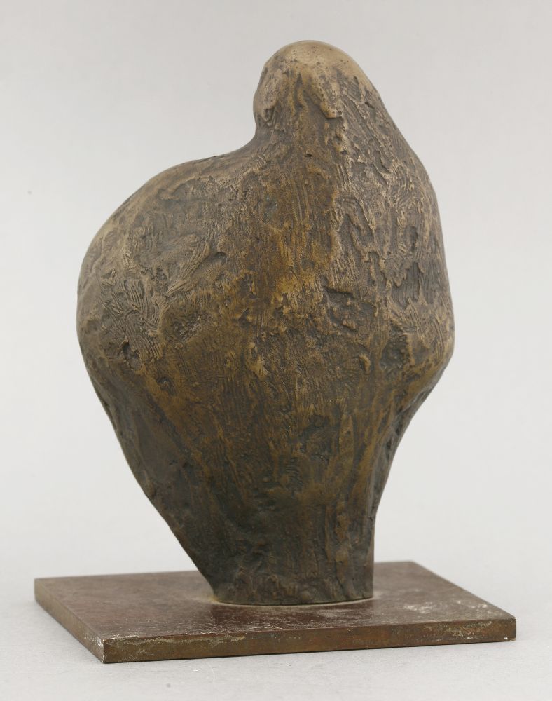 English School,a mother and child, bronze, signed with initials ASW, numbered 2/5, fixed on bronze - Image 2 of 2