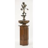 An Arts and Crafts copper fountain,designed by Joseph Hodel and G P Bradley for the Bromsgrove