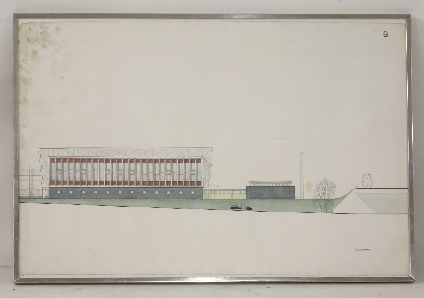 D L Stephens (20th century)ARCHITECTURAL STUDY OF A BUILDINGPen and ink and watercolour68.5 x 102. - Image 2 of 4