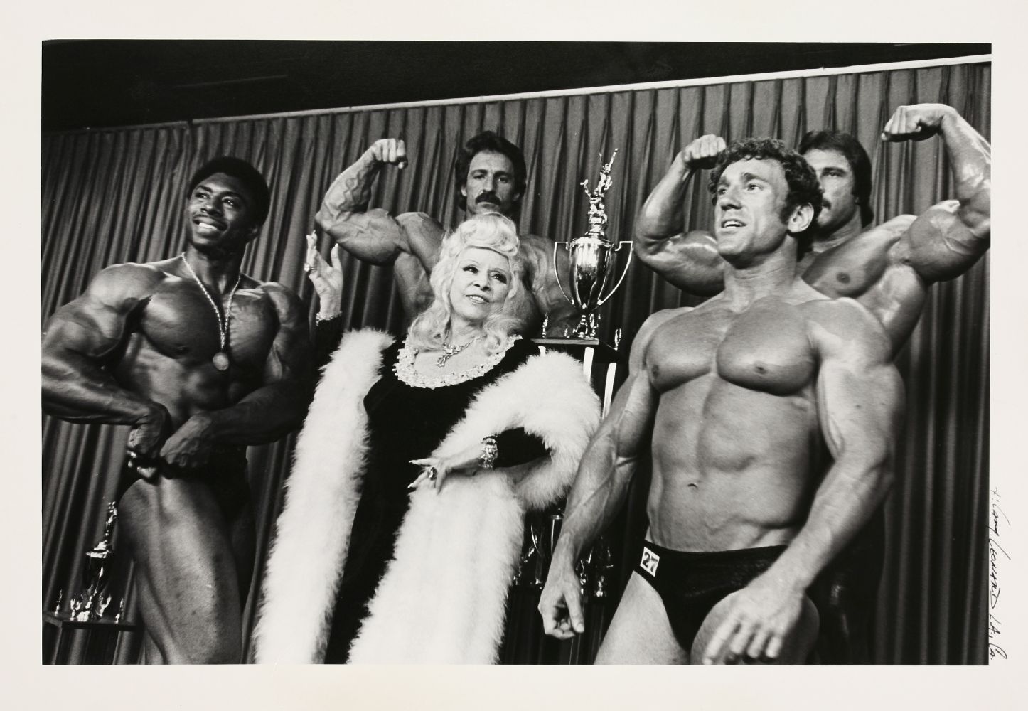 Gary Leonard (b.1951)'MAE WEST WITH MR. AMERICA CONTESTANTS';'PRINCE'Two photographs24 x 36.5 cm - Image 4 of 4