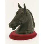 A bronze box in the form of a horse's head,20th century,26cm high