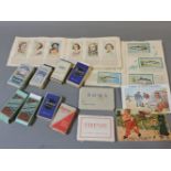 A collection of cigarette cards