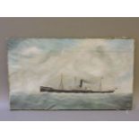 English School (19th century)STEAMSHIP 'BEECHLEY' Indistinctly signed oil on canvas 60.5 x 34.5cm