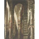 *John Piper CH (1903-1992)'DEATH IN VENICE 1' (Levinson 225)Screenprint in colours, 1973, on Arches,