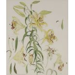 *Dame Elizabeth Blackadder RA RSA RSW (b.1931)'AURATUM LILLIES'Lithograph printed in colours, signed