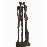 *Ann Vrielinck (Belgian, b.1966)'LISTEN'Bronze, signed, from an edition of 4940cm wide30cm deep147cm