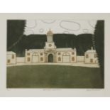 *Julian Trevelyan RA (1910-1988)'WALLINGTON CLOCK TOWER'Etching with aquatint in colours, signed