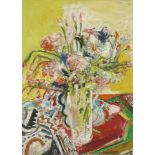 *John Bellany RA (1942-2013)STILL LIFE OF A VASE OF FLOWERSSigned l.l., also signed verso, oil on
