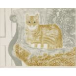 *Sheila Robinson (1925-1988)'GINGER TOM'Linocut, signed, inscribed with title and dated 1976 in