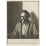 *Gerald Leslie Brockhurst RA (1890-1978)'JAMES McBEY'Etching, signed in pencil l.r.26.5 x