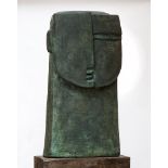 *Peter Hayes (b.1946)'TOTEM HEAD'Stoneware45cm wide18cm deep84cm high*Artist's Resale Right may