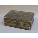 A late 18th century lacquer box