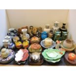A quantity of decorative china and glass ware, to include Carlton Ware, Wade and Capodimonte
