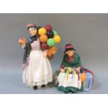 Two Royal Doulton figures, 'Silks and Ribbons' HN2017, 'Biddy Pennyfarthing' HN1843